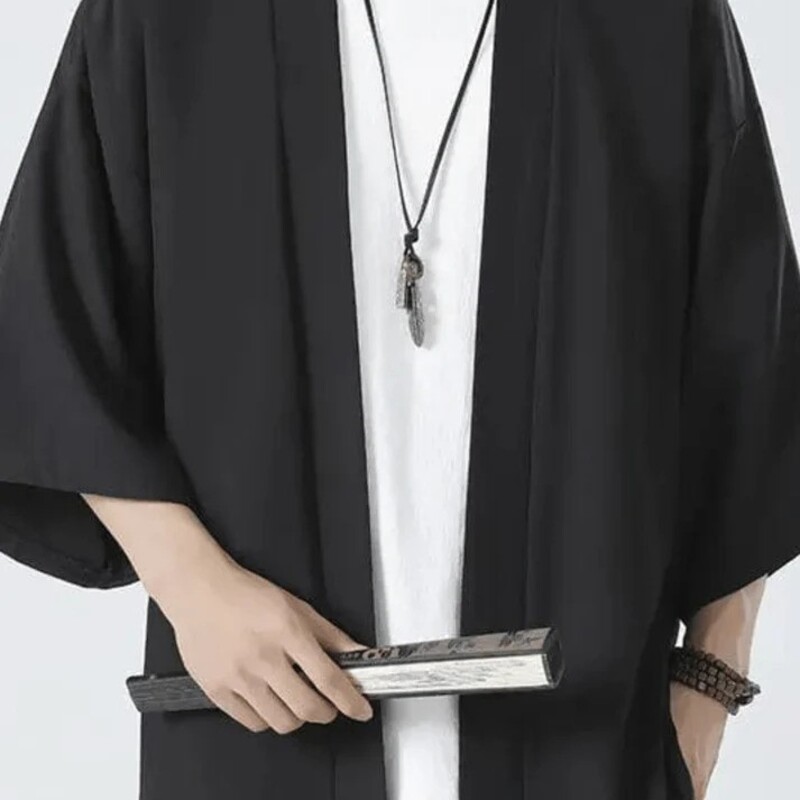 Kimono Homme Chemise kimono-homme-noir