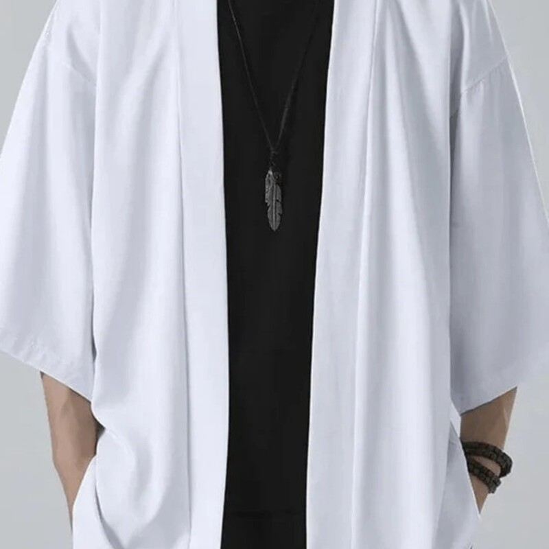 Kimono Homme Chemise chemise-kimono-homme-blanche