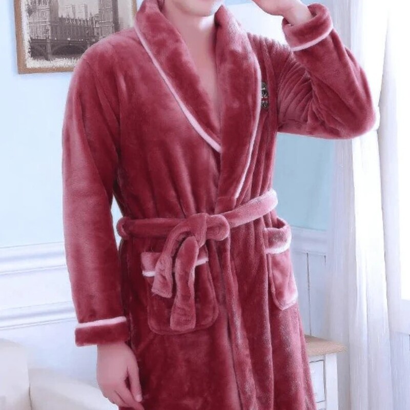 Peignoir Homme Velours peignoir-homme-rouge-velours