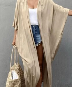 Kimono Femme Beige