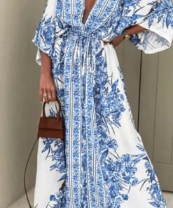 Kimono Robe Bleu Kimono Robe Bleu